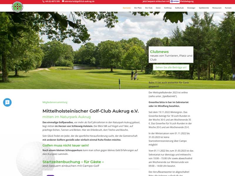 Vorher Mittelholsteinischer Golf Club Aukrug e.V