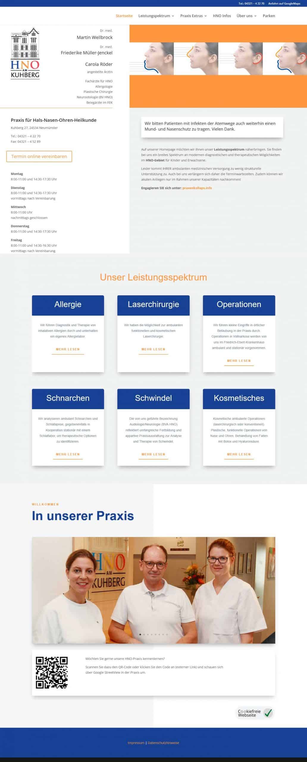 Screenshot Homepage Website Anneke Bies - Methodenkoffer