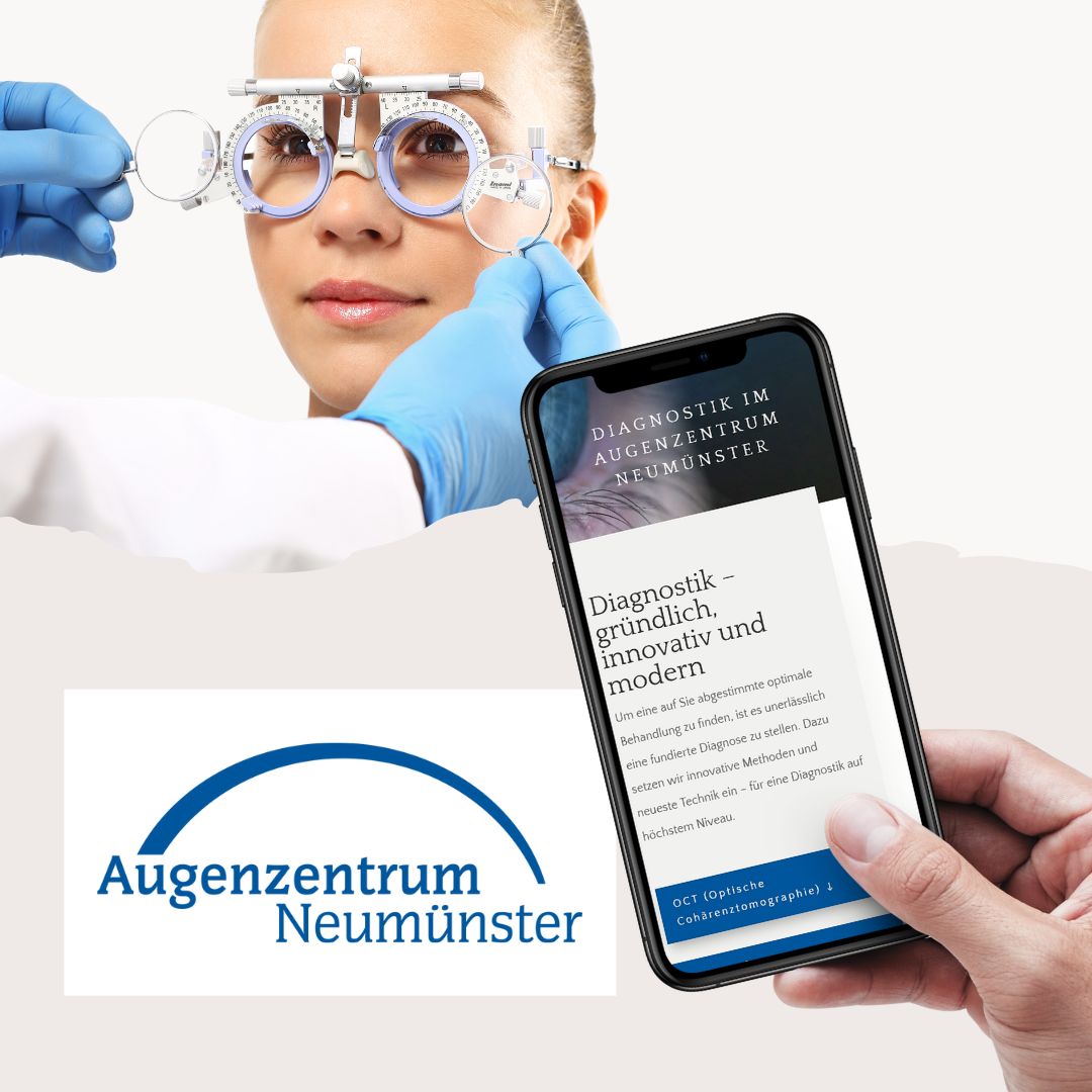 Referenz Augenzentrum Neumünster Website Augenzentrum Neumünster