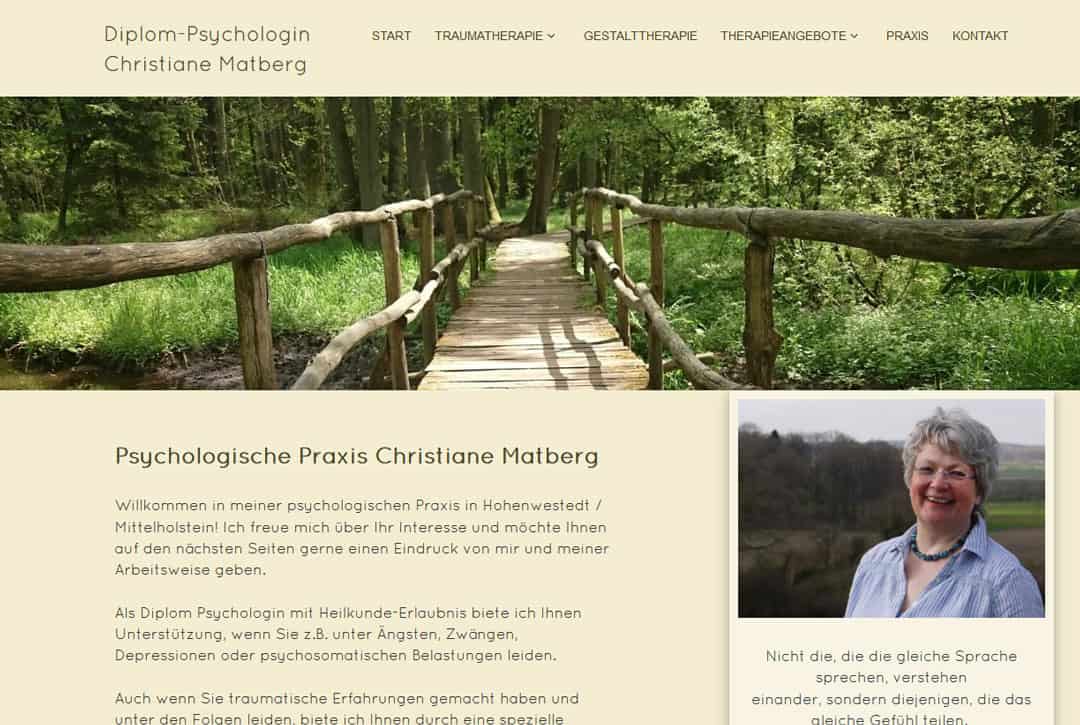 matberg_seite Website der Psychologischen Praxis Matberg, Hohenwestedt